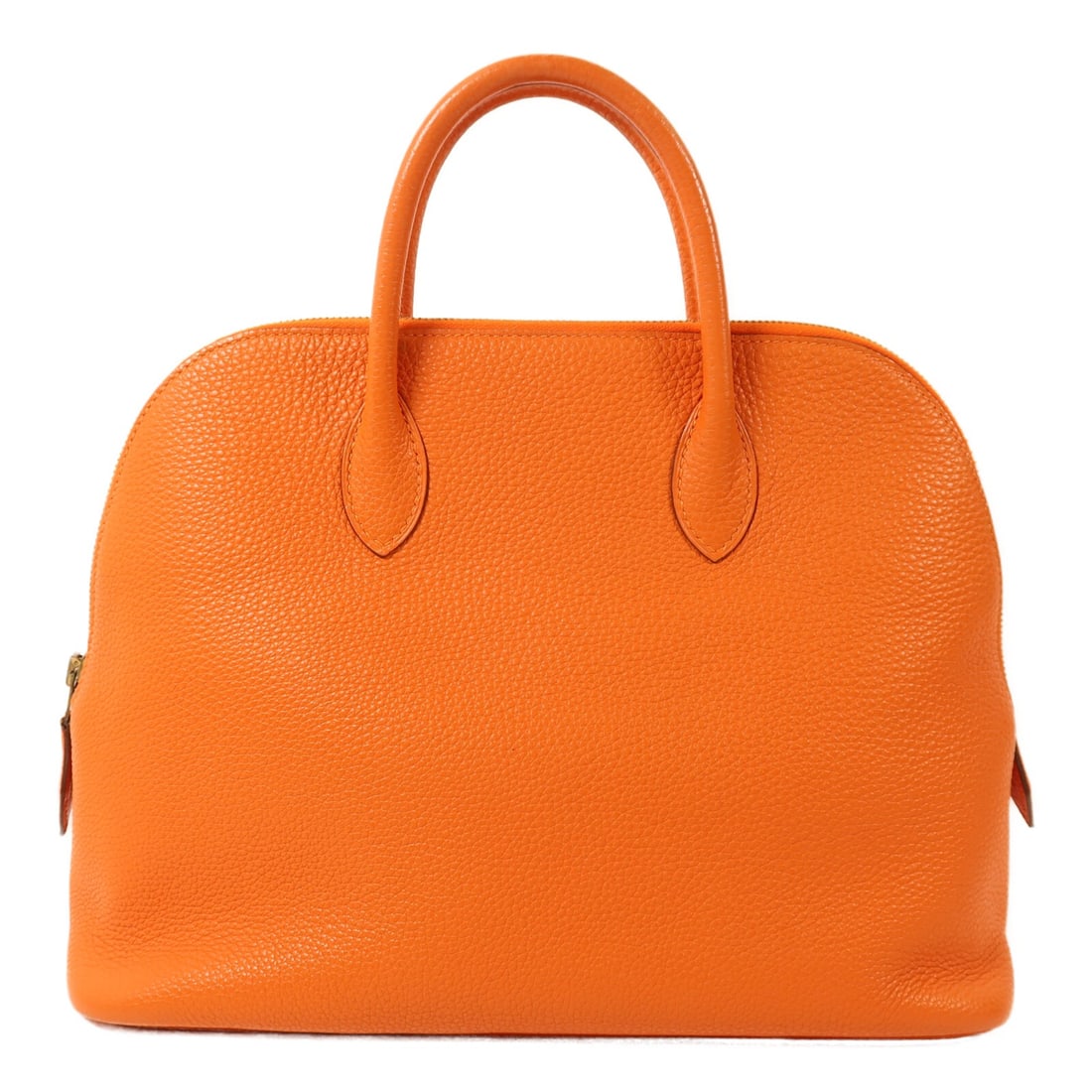 Hermes Bolide 1923 Orange Taurillon Clemence Leather Handbag with Gold Hardware: Hermes Bolide 1923 Orange Taurillon Clemence Leather Handbag with Gold Hardware This Hermes Bolide 1923 handbag features a sophisticated silhouette crafted from Taurillon Clemence calfskin leather in