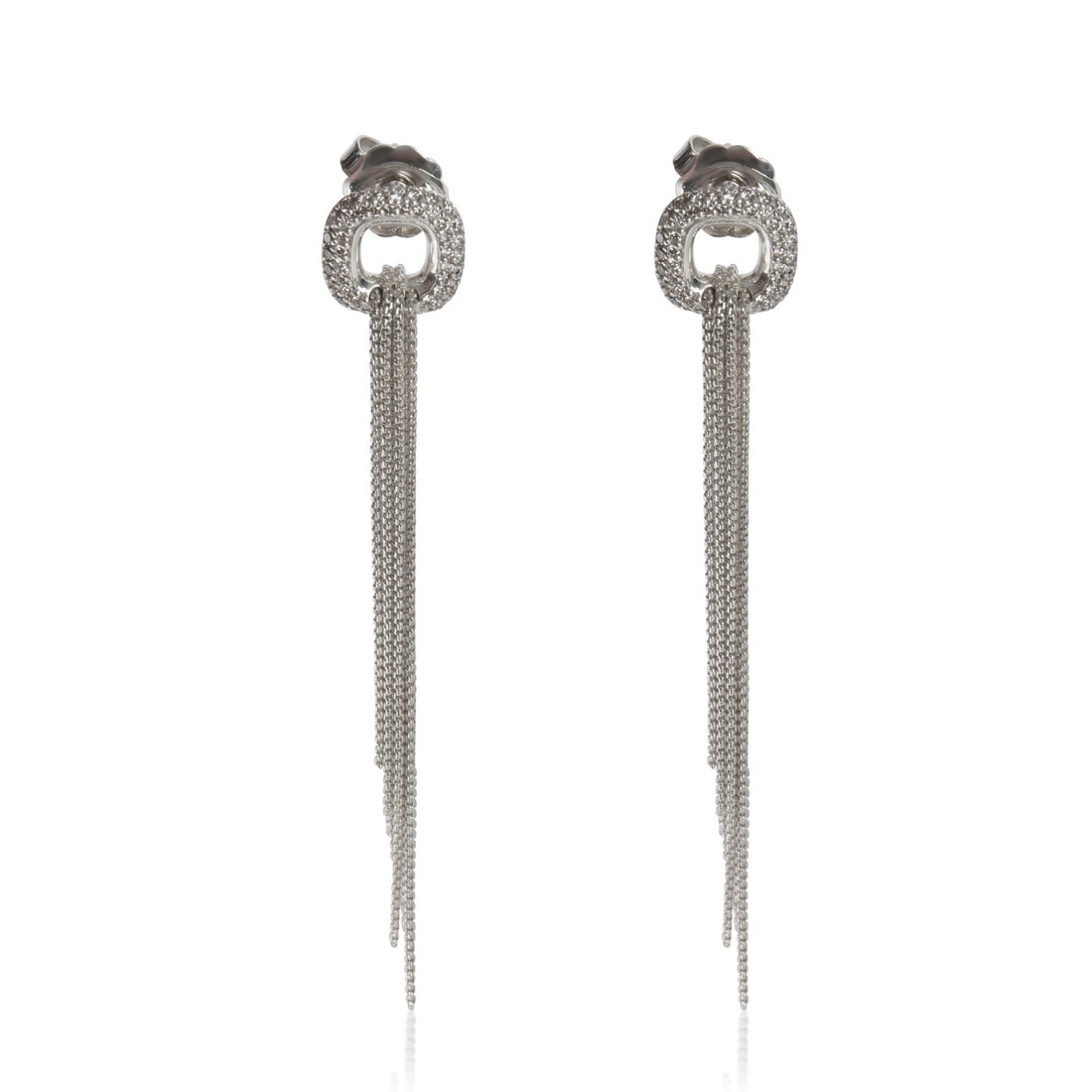Fringe Collection Sterling Silver Diamond Earrings by David Yurman (1 of 3)