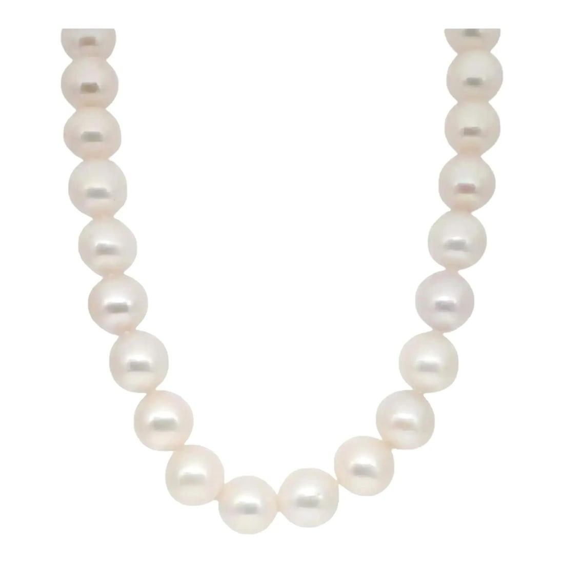 Judith Ripka 12.6mm White Pearl Choker Necklace 925 Sterling Silver: Judith Ripka 12.6mm White Pearl Choker Necklace 925 Sterling Silver Elevate your jewelry collection with this exquisite Judith Ripka White Pearl Choker Necklace. Featuring 30 round white pearls, each