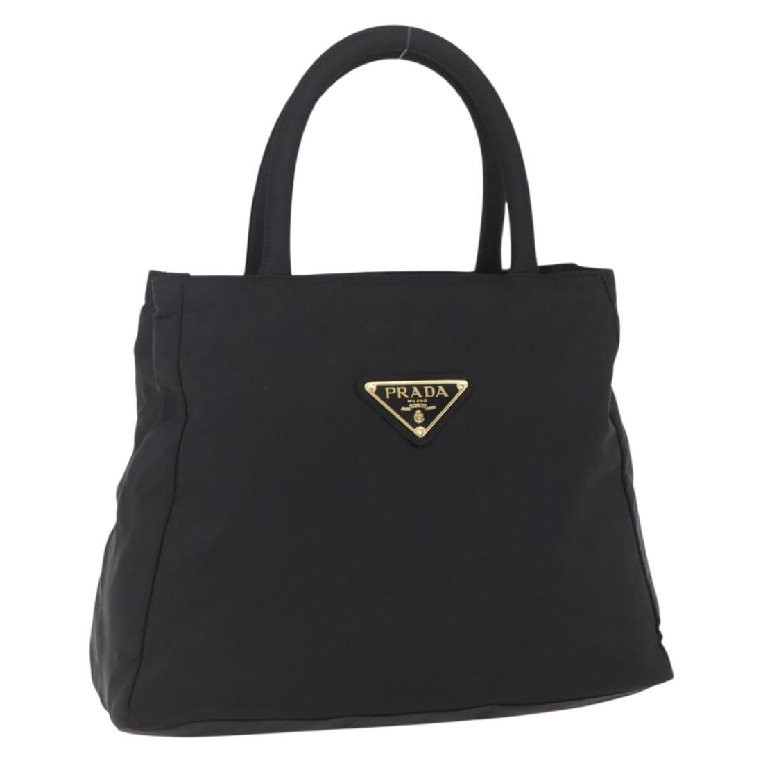 Prada Black Nylon Vintage Tote Bag 32cm by 25cm by 10cm: Prada Black Nylon Vintage Tote Bag 32cm by 25cm by 10cm This Prada Vintage Tote is crafted from black nylon, designed for female use. It features a spacious interior with pockets and metal fittings. T