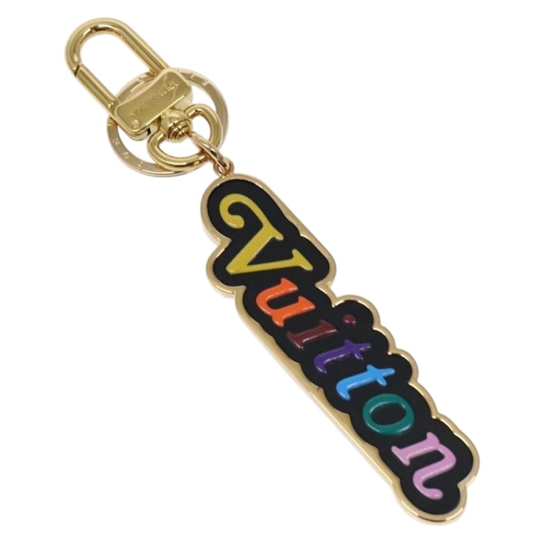 Louis Vuitton Gold Metal Porte Cleny Wave Key Holder M63747 Auth Italy: Louis Vuitton Gold Metal Porte Cleny Wave Key Holder M63747 Auth Italy This Louis Vuitton Porte Cleny Wave Key Holder is a stylish and functional accessory, crafted in Italy from high-quality metal wi