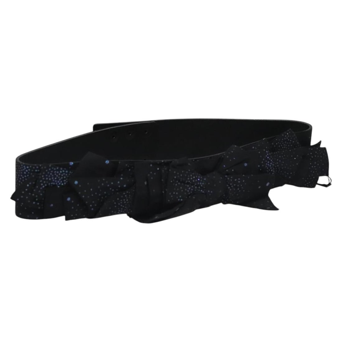 Chanel black leather vintage belt with bow detail: Chanel black leather vintage belt with bow detail This Chanel Vintage bow belt is crafted from black leather and features a distinctive bow design. Designed for women, it is made in France and measure