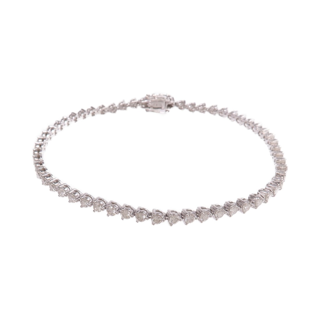18K White Gold Diamond Bracelet by JEWELRY (1 of 8)