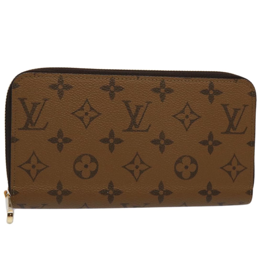 LOUIS VUITTON Monogram Reverse Zippy Long Wallet M82444 Auth France (1 of 18)