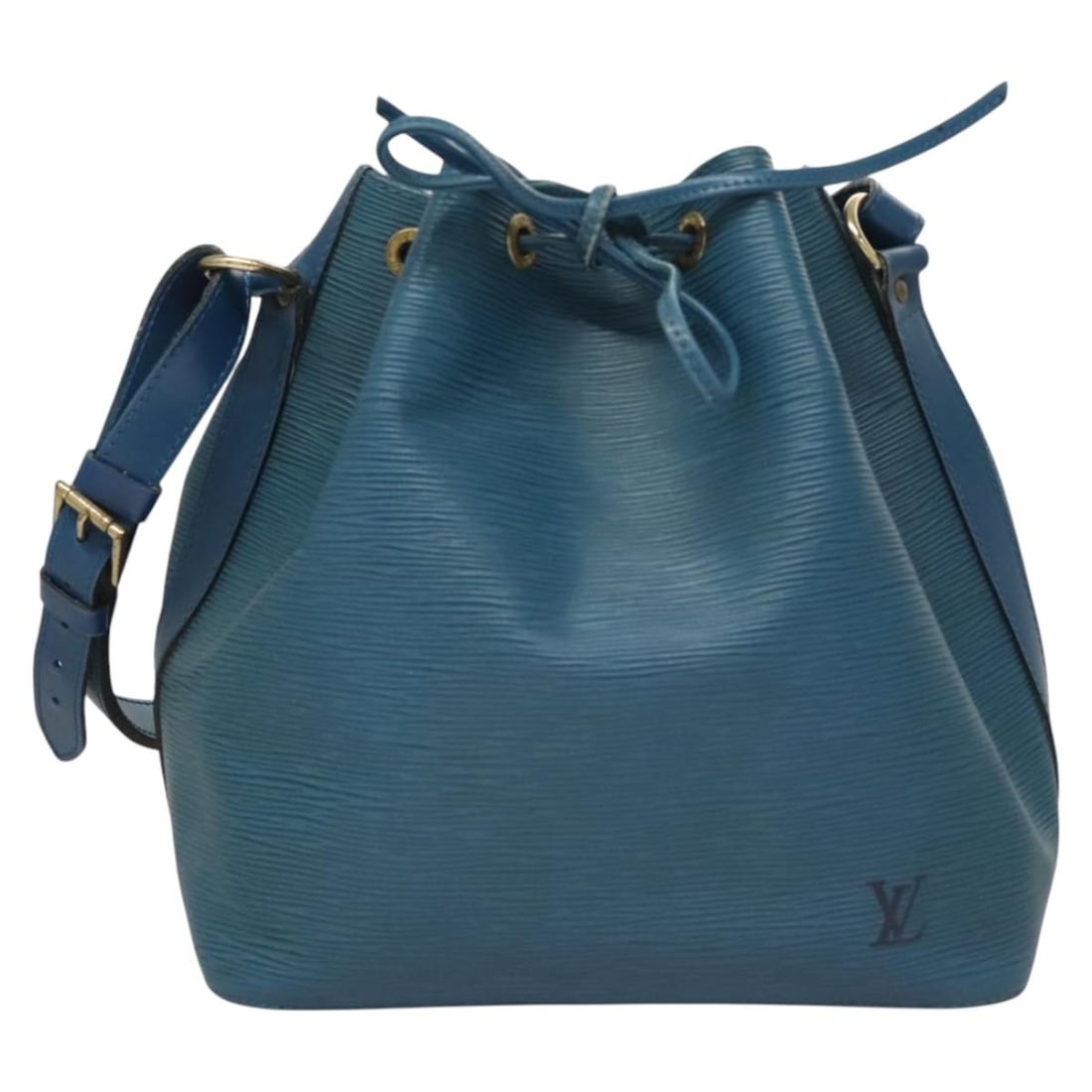 Louis Vuitton Blue Epi Leather Petit Noe Shoulder Bag: Louis Vuitton Blue Epi Leather Petit Noe Shoulder Bag The Louis Vuitton Petit Noe handbag is crafted from blue Epi leather and designed for women. This stylish bag features a spacious interior and an