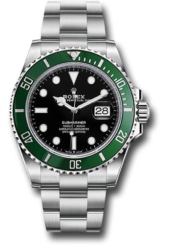 Rolex 126610LV Submariner Starbucks Oyster Bracelet Black Dial 2020 Green Card: Rolex 126610LV Submariner Starbucks Oyster Bracelet Black Dial 2020 Green Card This Rolex Submariner Starbucks features a black dial, a ceramic bezel, and an Oyster bracelet. It is identified by refer