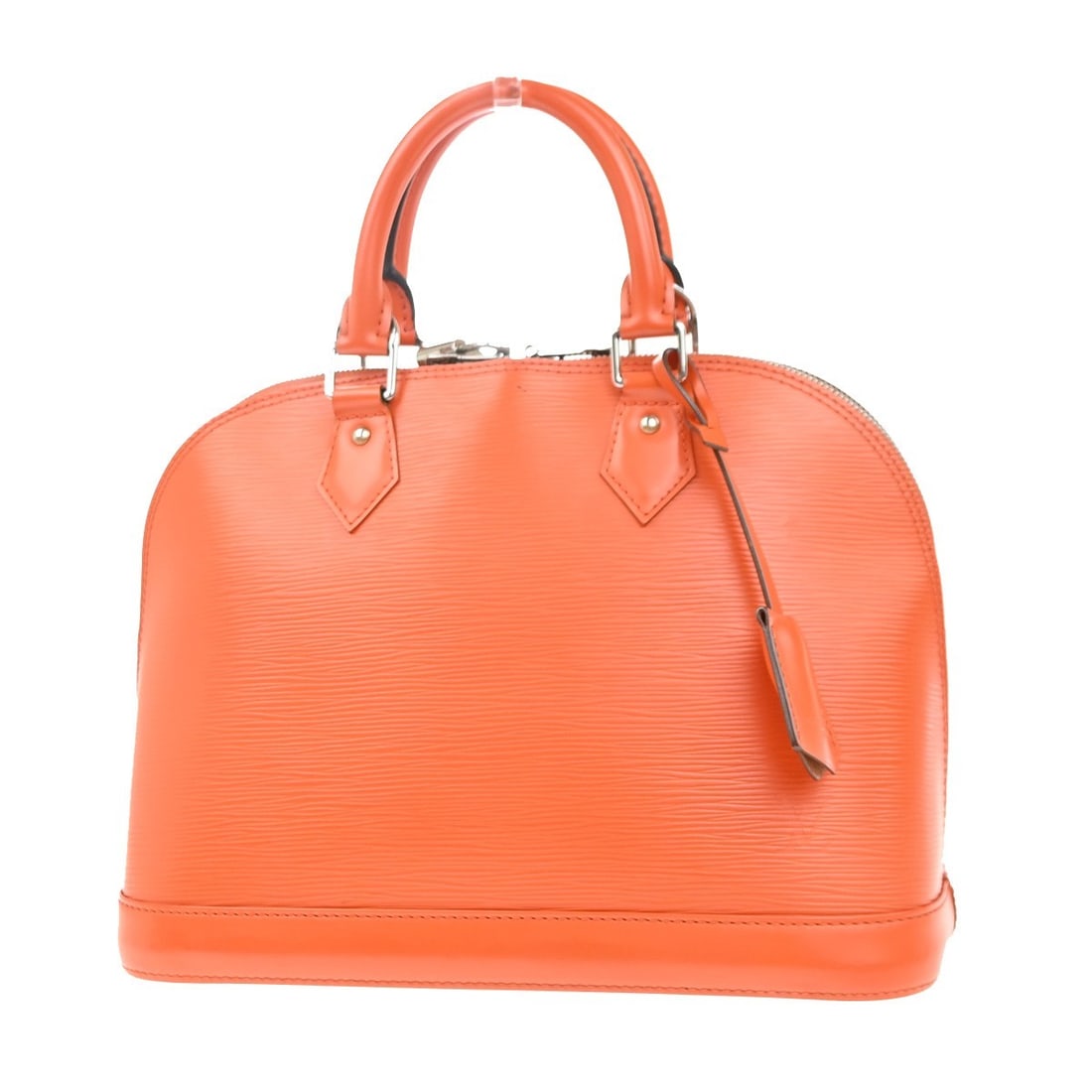 Orange Leather Alma Bag by Louis Vuitton France 30cm: Orange Leather Alma Bag by Louis Vuitton France 30cm This Louis Vuitton Alma handbag is crafted from orange Epi leather and designed for women. The bag features a structured silhouette and is made in