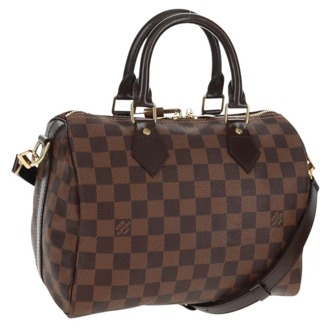 Louis Vuitton Damier Ebene Speedy 25 Handbag With Strap And Lock (1 of 18)