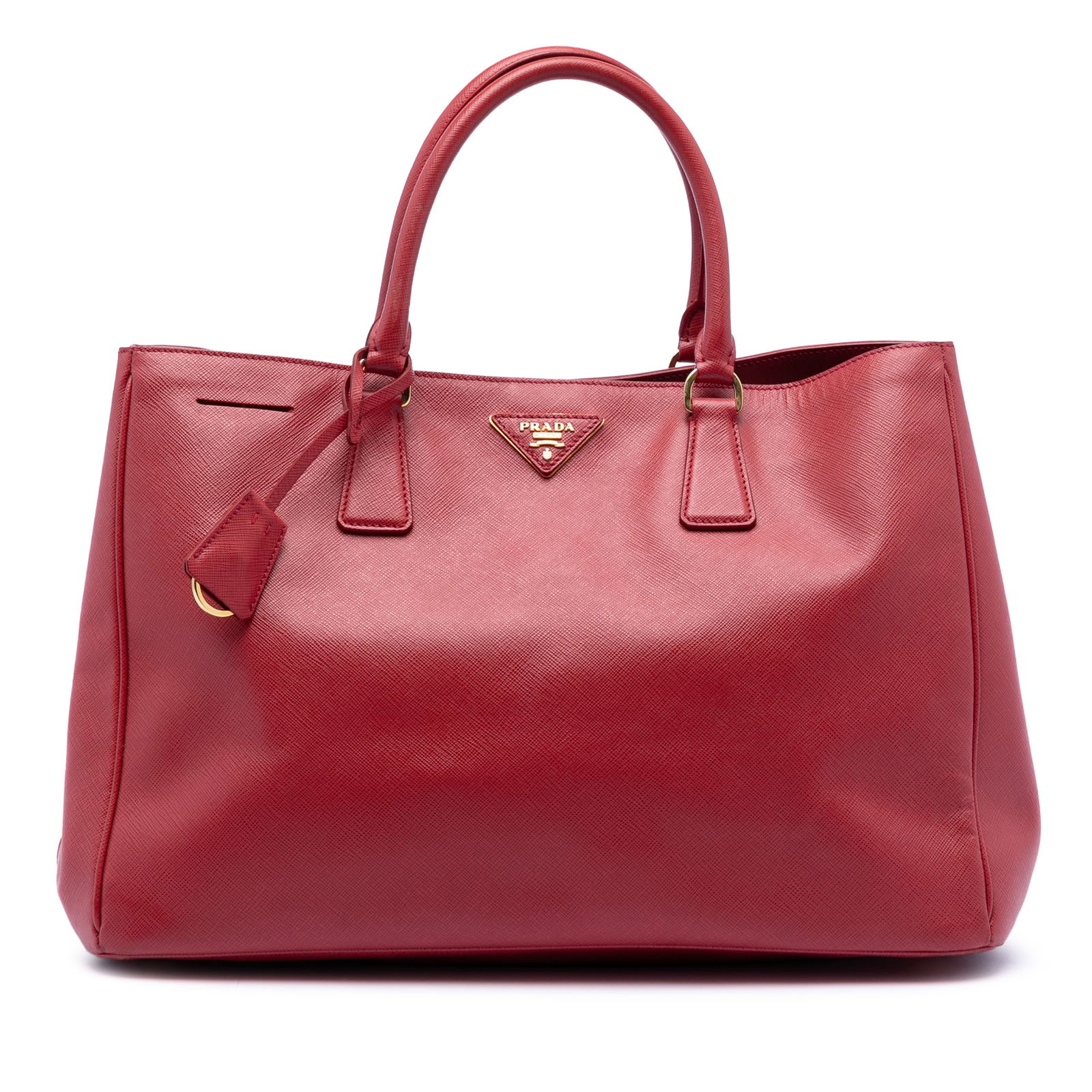 Prada Galleria Saffiano Leather Red Large Satchel Handbag (1 of 7)