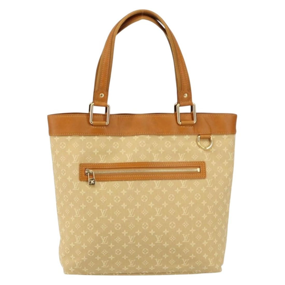 Louis Vuitton Mini Lucille Beige Canvas Tote Bag 30cm: Louis Vuitton Mini Lucille Beige Canvas Tote Bag 30cm This pre-owned Louis Vuitton Lucille Handbag in Mini Lin canvas features a beige color and a compact, structured design. It shows small signs of u
