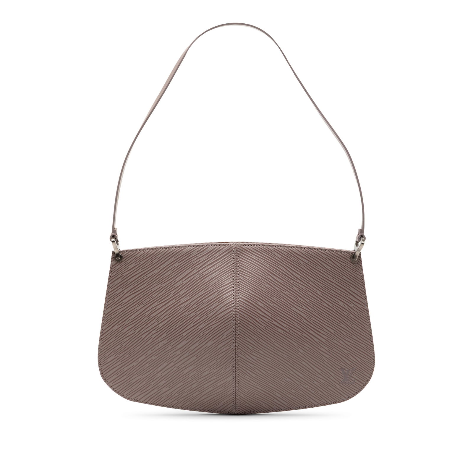 Louis Vuitton Epi Leather Demi Lune Purple Shoulder Bag: Louis Vuitton Epi Leather Demi Lune Purple Shoulder Bag This Louis Vuitton Epi Demi Lune Pochette features a distinctive purple epi leather body, a flat leather strap, and a top magnetic closure. The