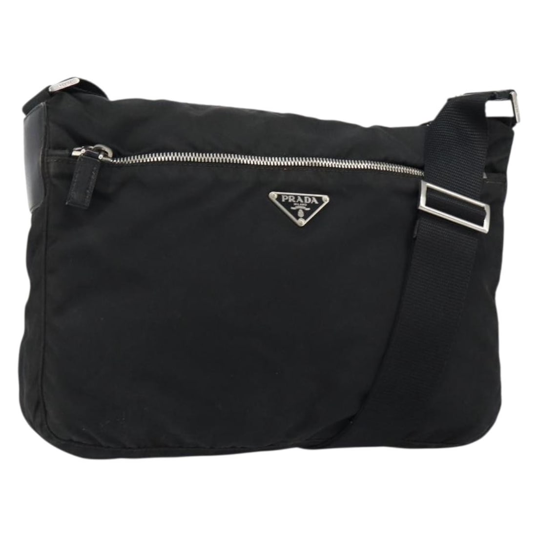 Prada Nylon Unisex Messenger Bag with Front Zip 30cm by 23cm by 6cm (1 of 18)