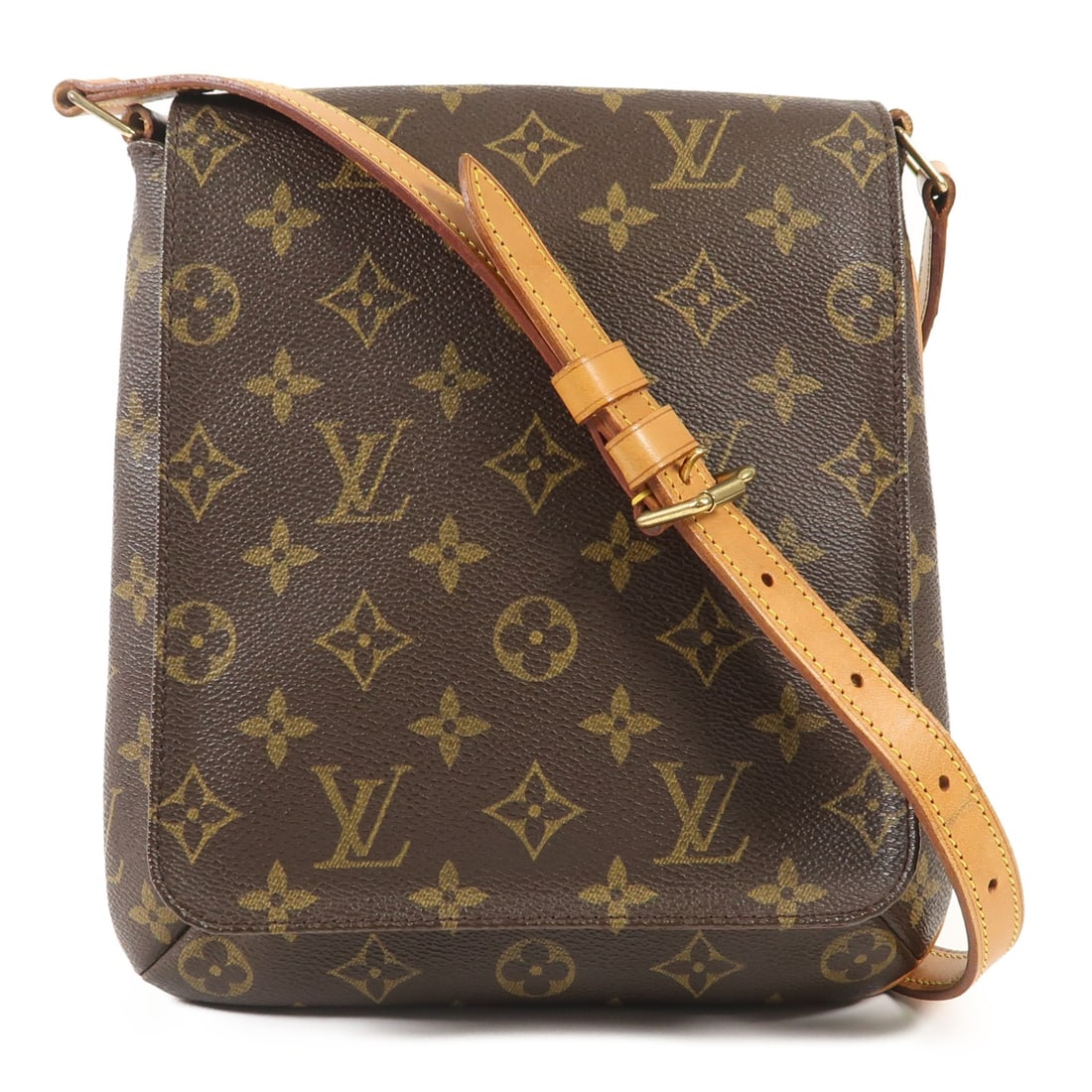 LOUIS VUITTON Musette Salsa Shoulder Bag M51258 Monogram Brown GHW (1 of 12)