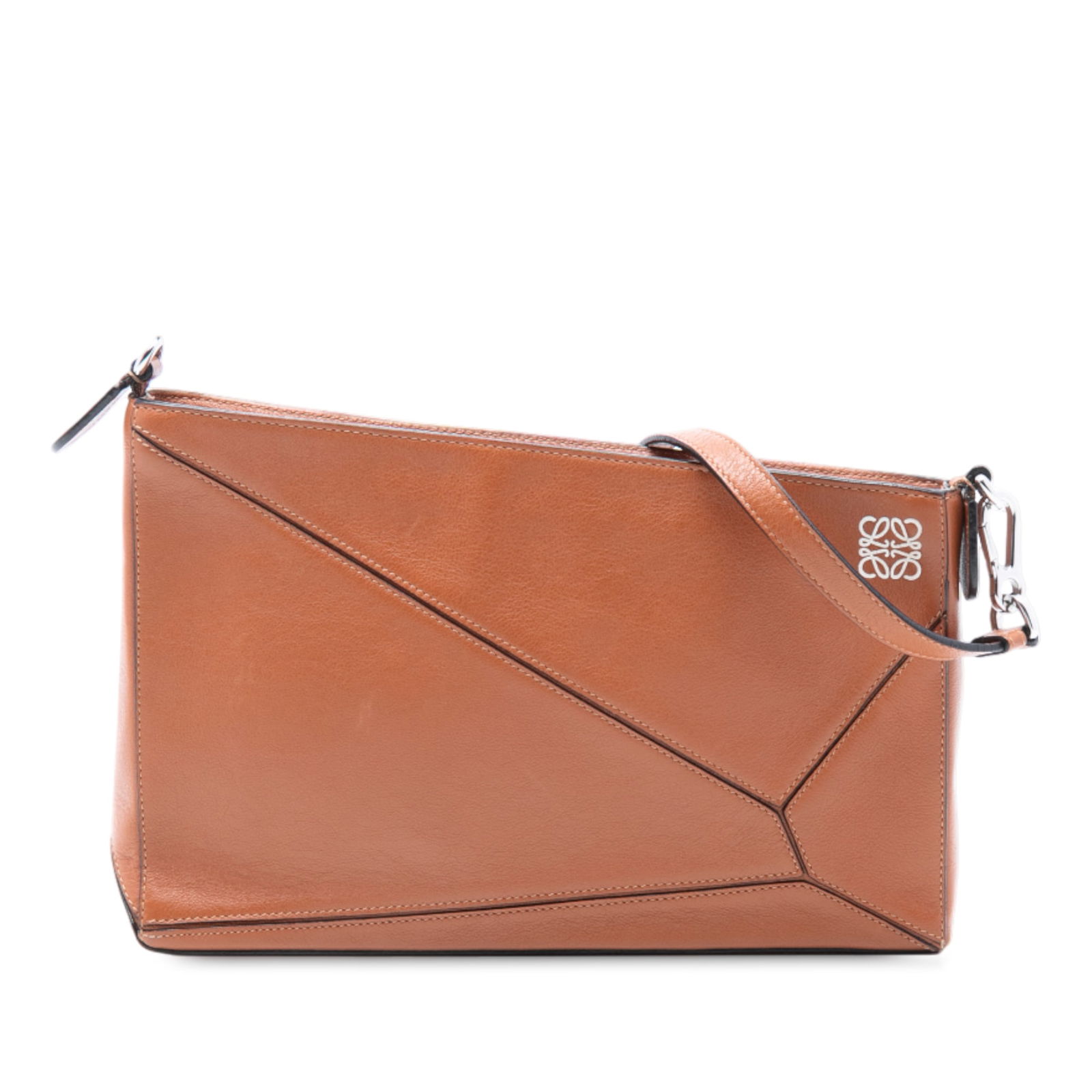 LOEWE Puzzle Leather Clutch Bag with Adjustable Strap (1 of 7)