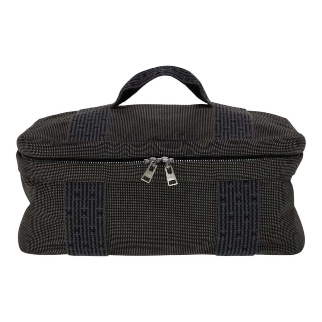 Gray Canvas Hermes Herline Vanity Pouch 30cm by 12cm by 20cm (1 of 18)