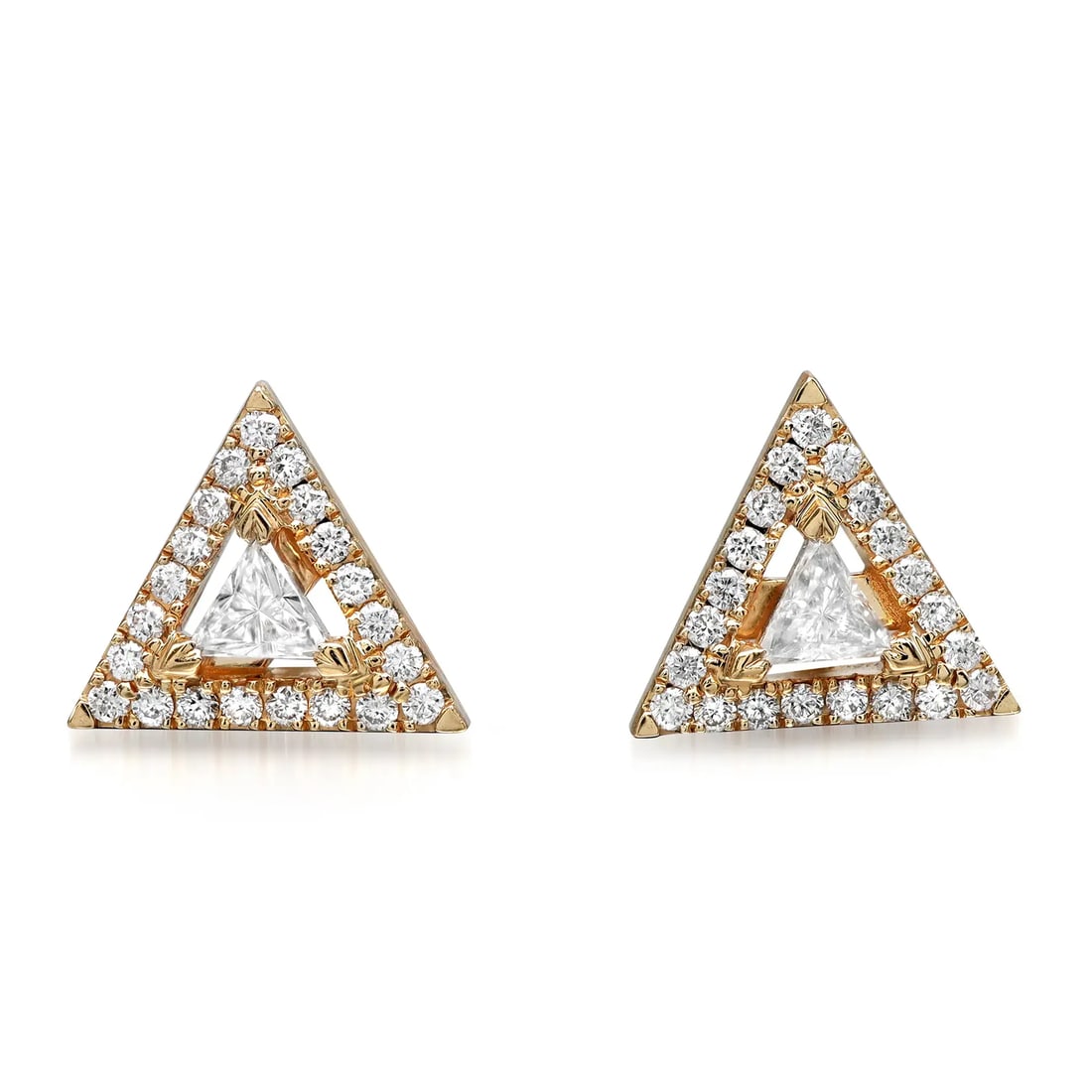 Messika Thea 0.32 Carat Diamond Stud Earrings in 18K Yellow Gold: Messika Thea 0.32 Carat Diamond Stud Earrings in 18K Yellow Gold Elevate your style with these exquisite Messika Thea Diamond Stud Earrings, beautifully crafted in 18K yellow gold. Each earring featur