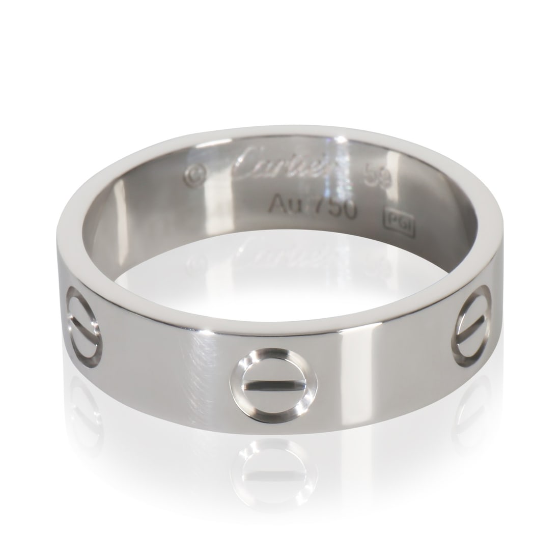 Cartier Love Collection 18k White Gold Unisex Ring with Box and Papers (1 of 7)