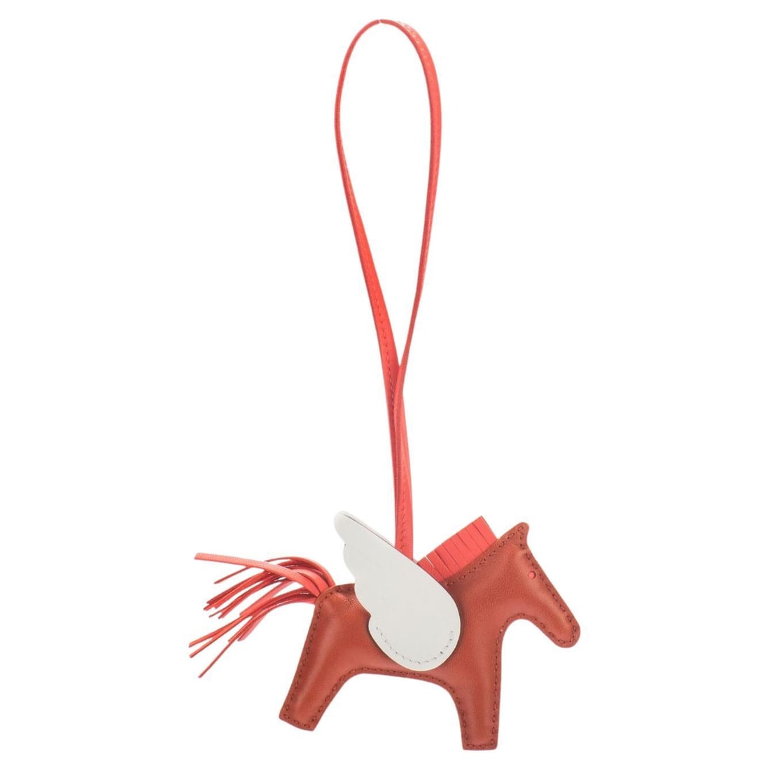 Hermes Medium Pegase Bag Charm 2022 NIB with Original Box: Hermes Medium Pegase Bag Charm 2022 NIB with Original Box This exquisite Hermes Medium Pegase Bag Charm is a stylish accessory that adds a touch of luxury to your handbag. Crafted in the vibrant color