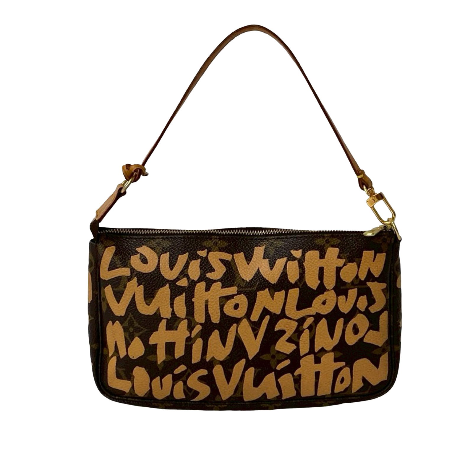 Stephen Sprouse Graffiti Pochette Accessoires Monogram Canvas Shoulder Bag: Stephen Sprouse Graffiti Pochette Accessoires Monogram Canvas Shoulder Bag This Louis Vuitton Stephen Sprouse Monogram Graffiti Pochette Accessoires showcases the iconic monogram canvas accented by a