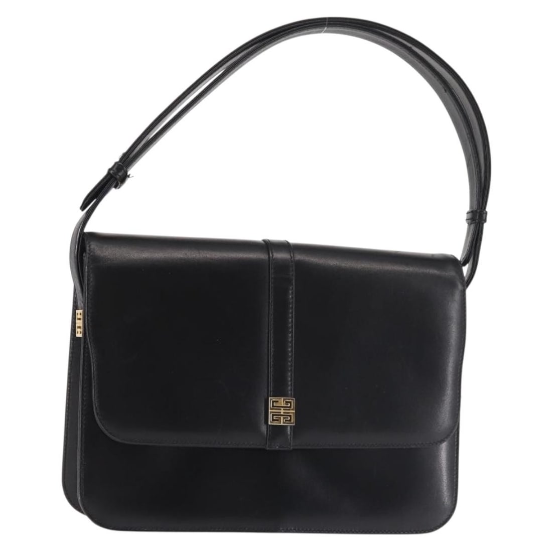 Black Leather Givenchy Vintage 4G Shoulder Bag 25cm (1 of 18)