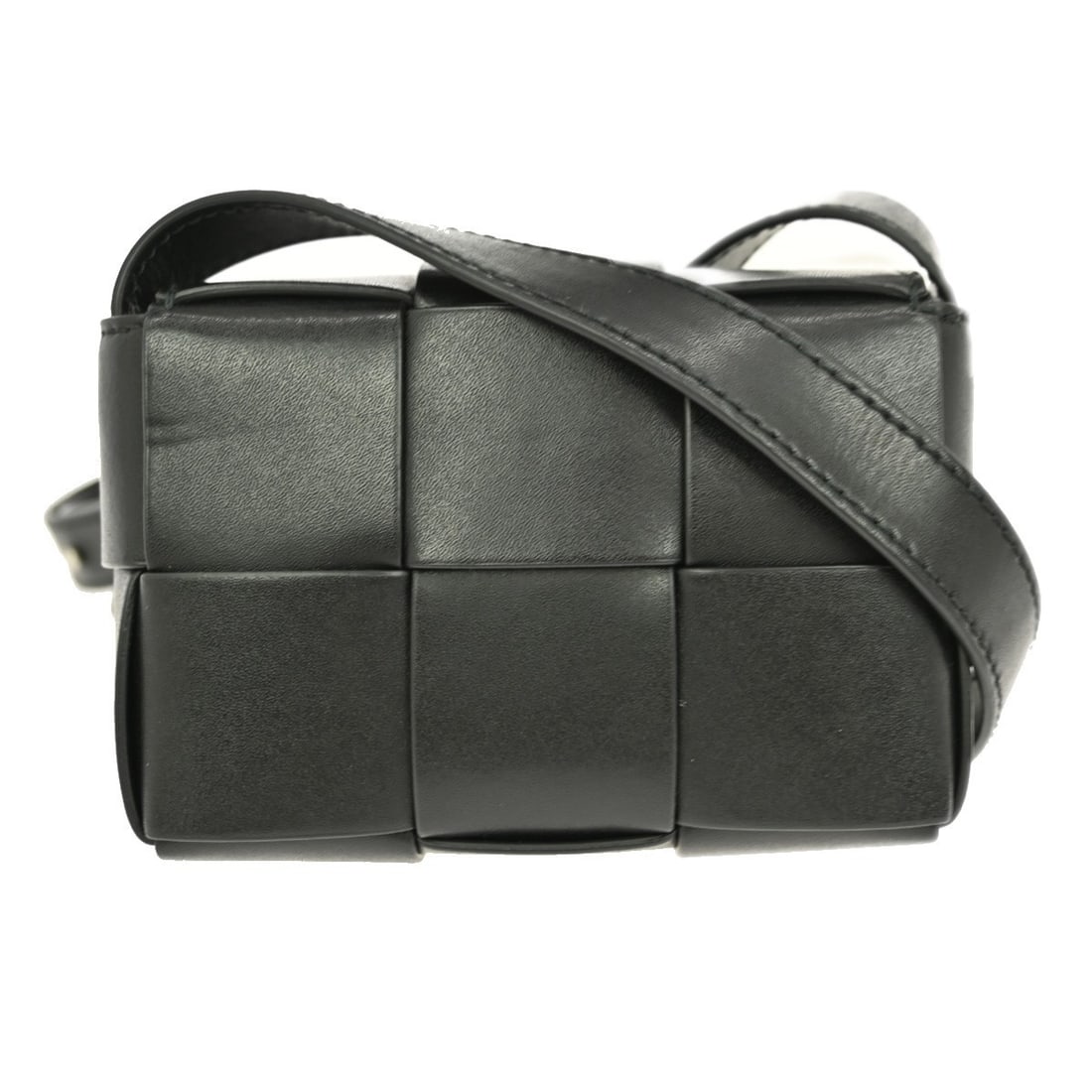 Bottega Veneta Black Leather Mini Shoulder Bag Candy Cassette (1 of 9)