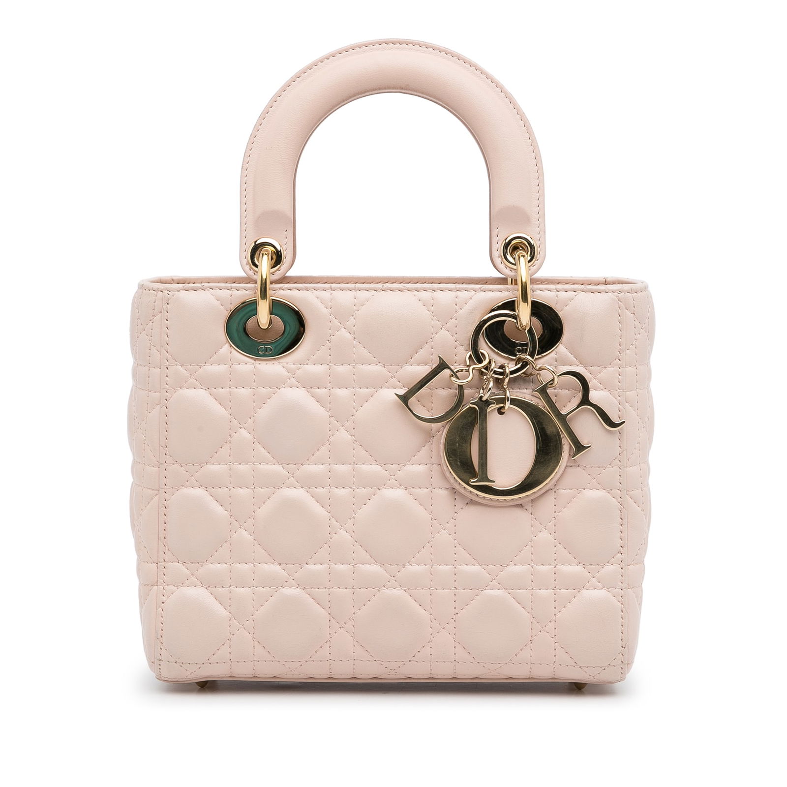 Dior Small Cannage My ABCDior Pink Lambskin Handbag: Dior Small Cannage My ABCDior Pink Lambskin Handbag The Small Cannage Lady Dior My ABCDior is a chic and sophisticated handbag crafted from quilted lambskin leather. This elegant piece features flat l