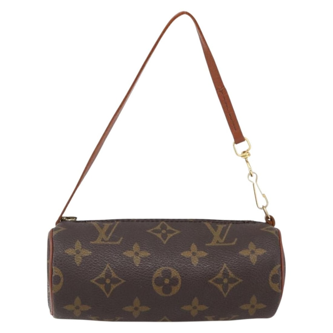 Louis Vuitton Papillon Pochette Brown Monogram Canvas Handbag: Louis Vuitton Papillon Pochette Brown Monogram Canvas Handbag This Louis Vuitton Papillon Pochette in Monogram Canvas features a brown canvas construction designed for women. The compact bag measures