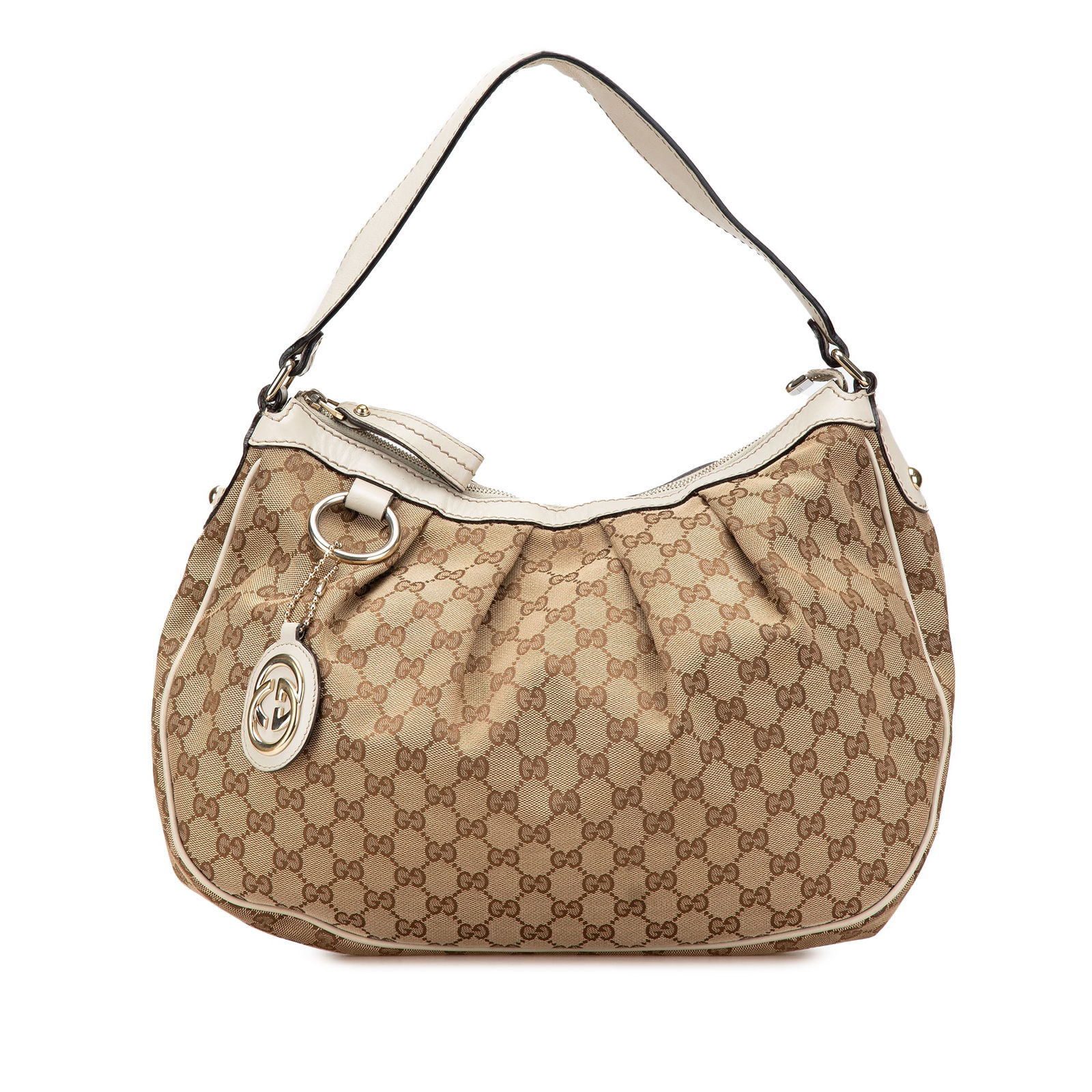 Gucci Medium GG Canvas Sukey Shoulder Bag in Brown (1 of 13)