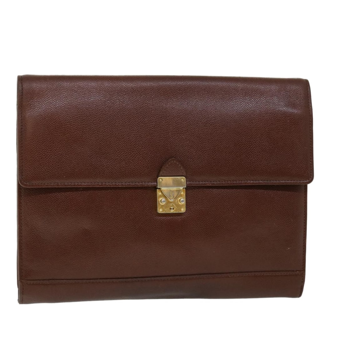 Brown Leather Saint Laurent Vintage Flap Document Holder (1 of 18)