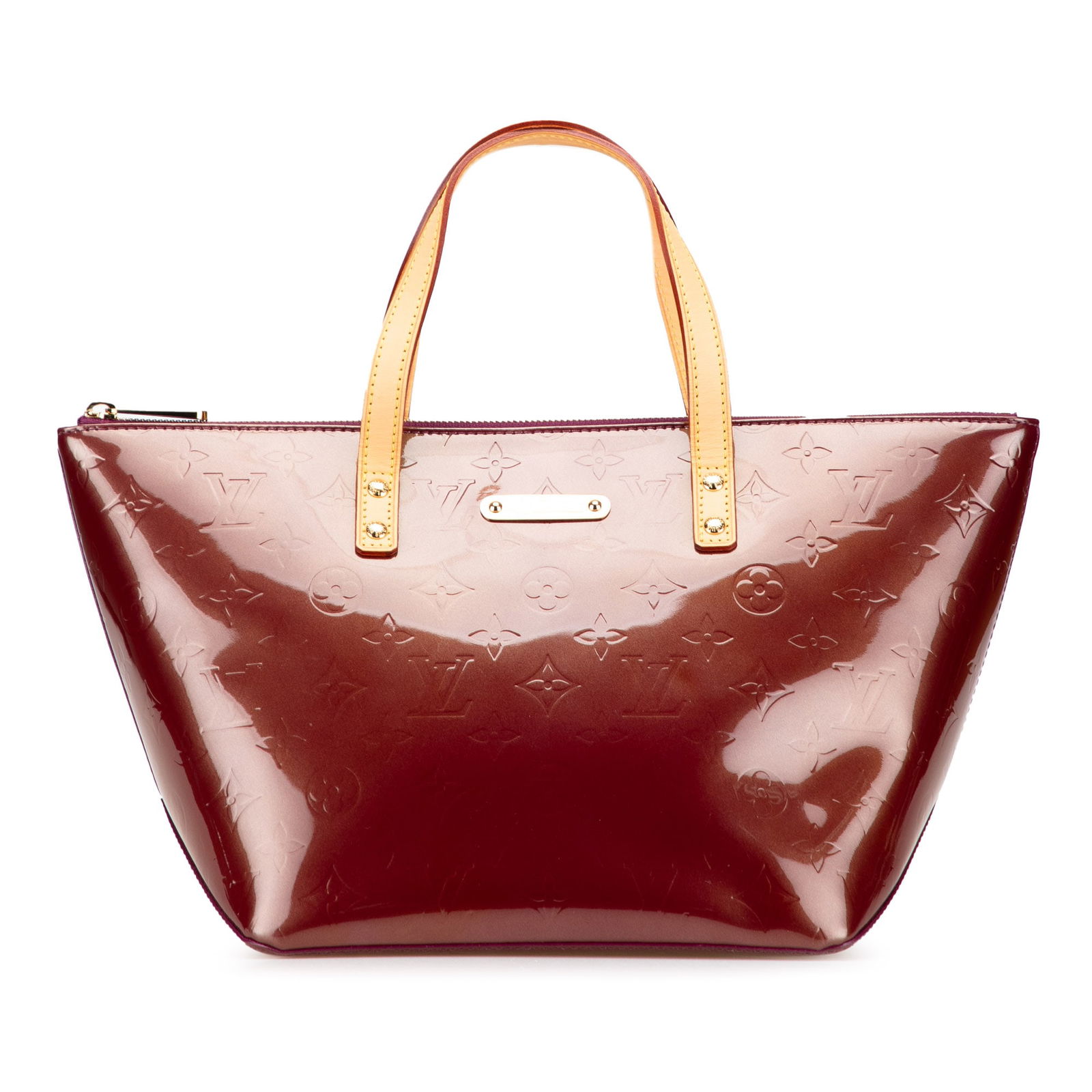 Louis Vuitton Monogram Vernis Bellevue PM Red Leather Handbag: Louis Vuitton Monogram Vernis Bellevue PM Red Leather Handbag The Louis Vuitton Monogram Vernis Bellevue PM handbag showcases a luxurious vernis leather body in a striking red hue. It features flat va