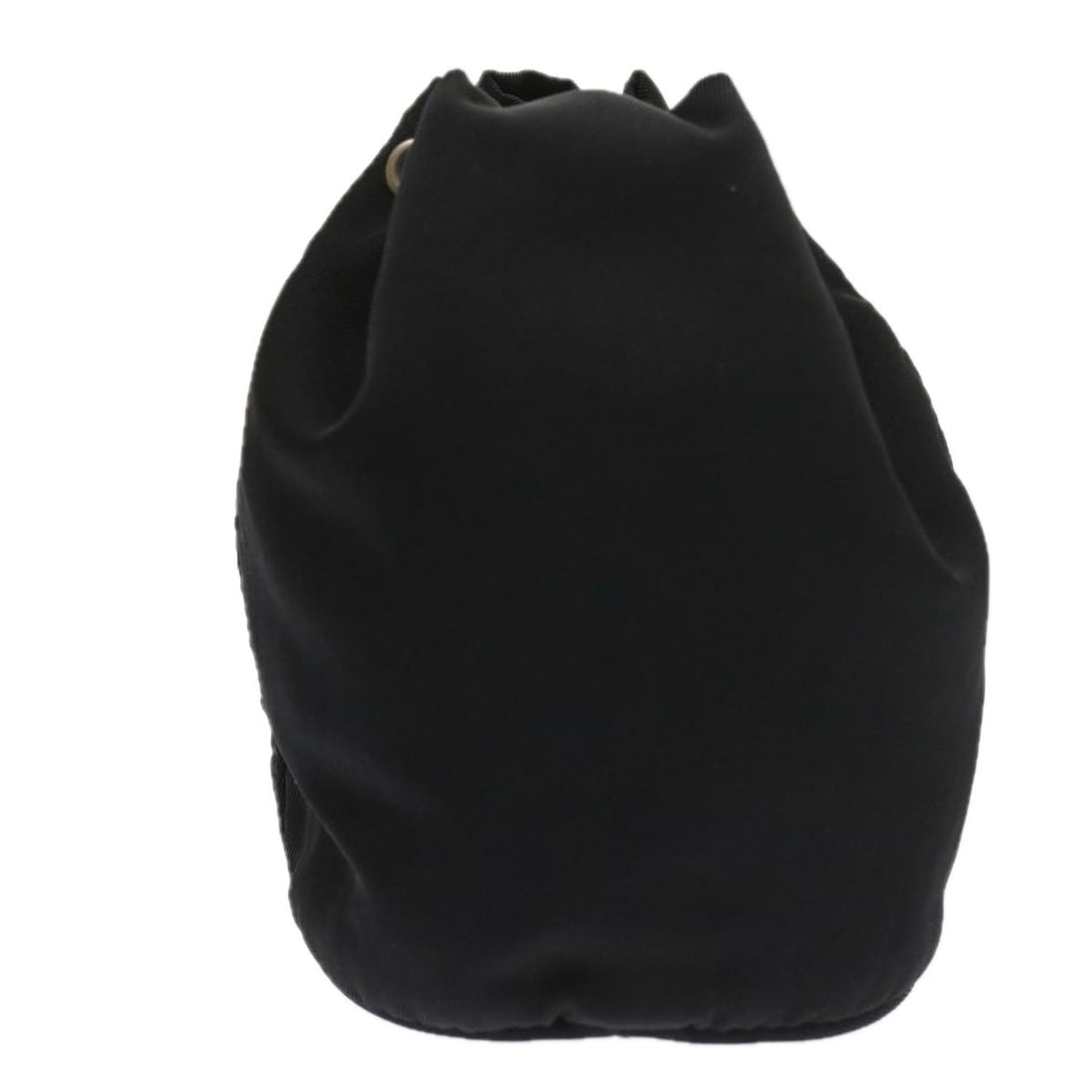 Prada Nylon Crossbody Pouch in Black with Drawstring Closure: Prada Nylon Crossbody Pouch in Black with Drawstring Closure This Prada Drawstring Crossbody Pouch for women is crafted from black nylon with metal fittings. It features a compact design with a drawst