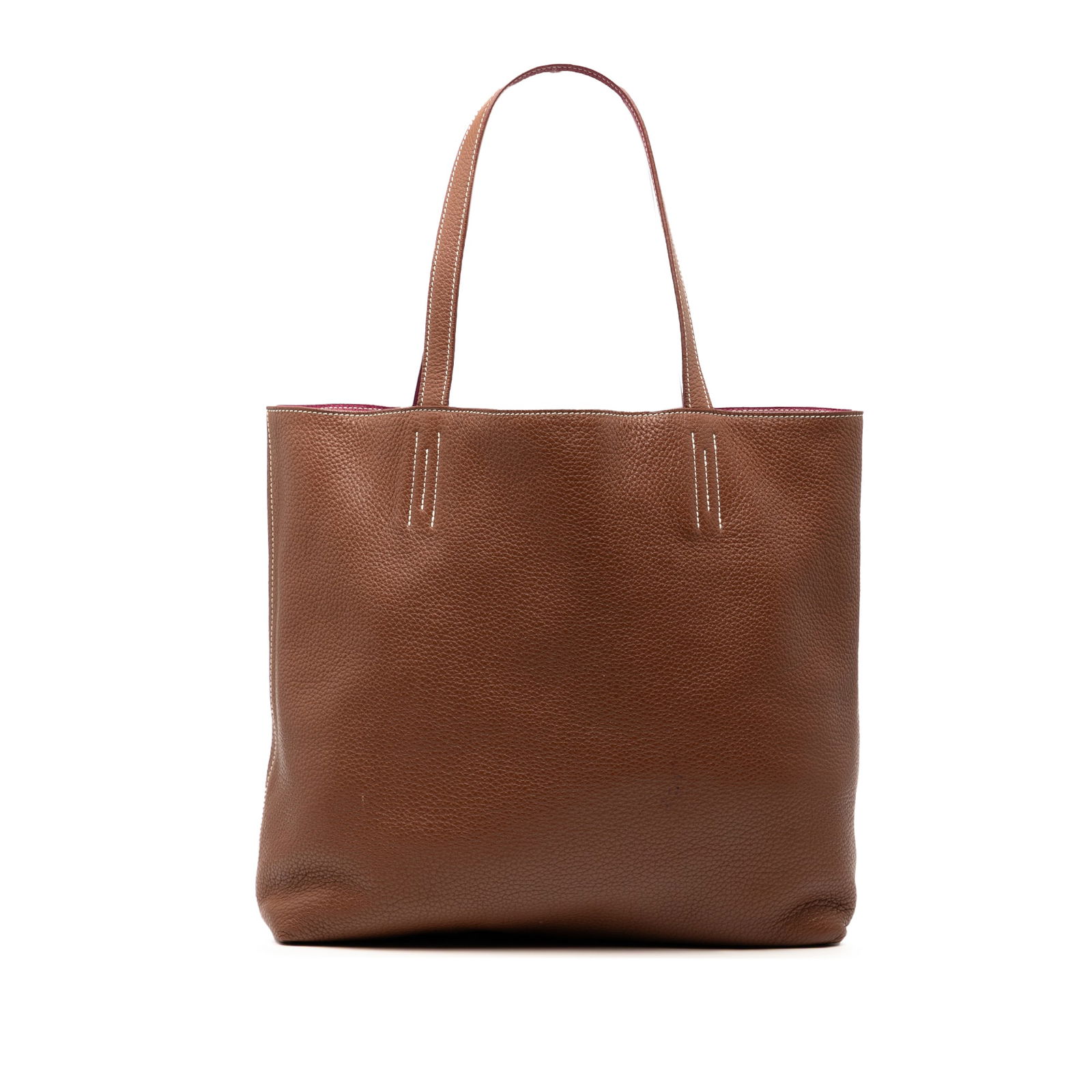 Hermes Clemence Double Sens 36 Brown Leather Bag (1 of 8)