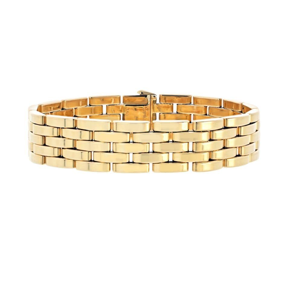 Vintage Cartier Maillon Panthere 18K Yellow Gold Bracelet 67.9g: Vintage Cartier Maillon Panthere 18K Yellow Gold Bracelet 67.9g This Cartier Maillon Panthere bracelet is crafted in 18K yellow gold and features the iconic articulated link design, known for its flui