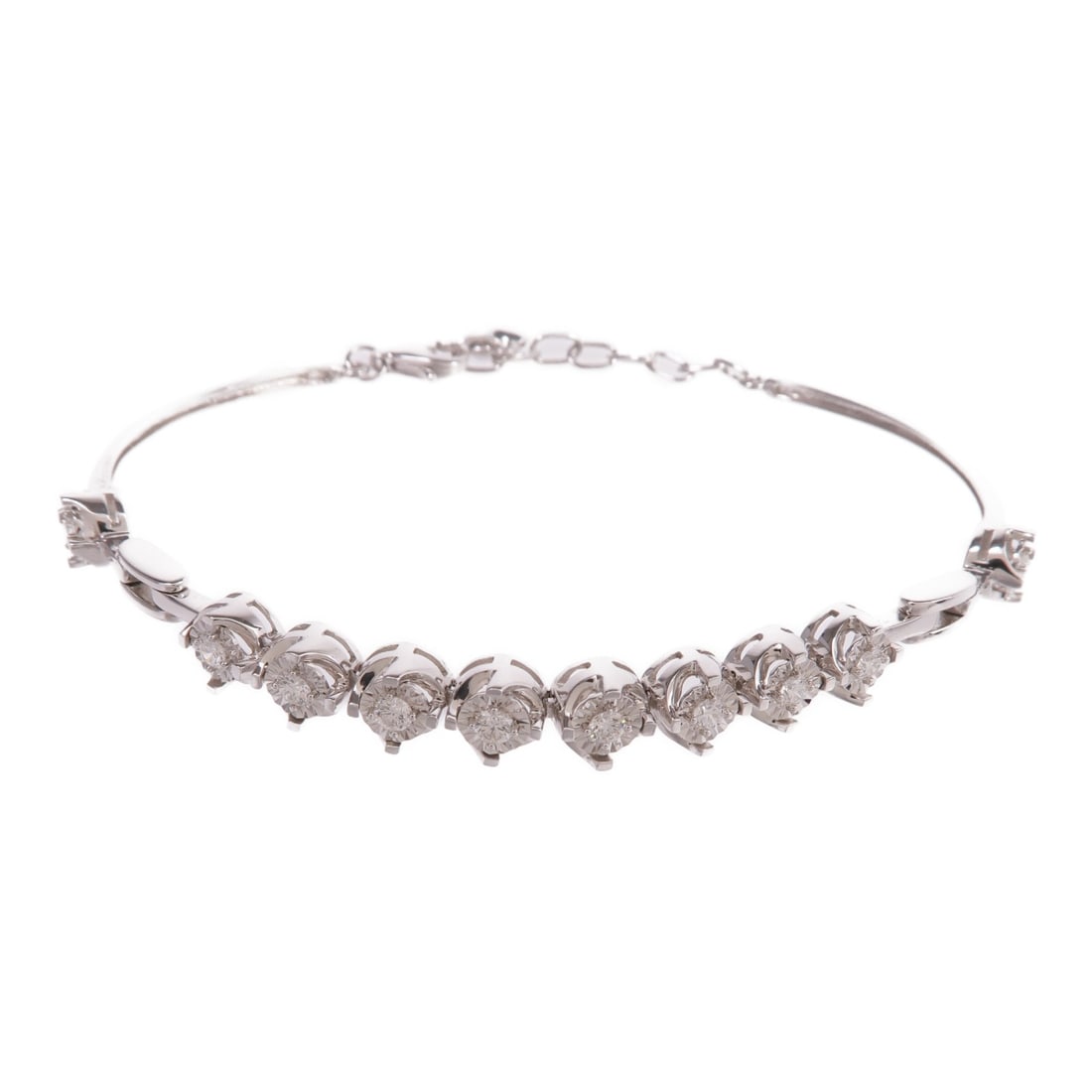 JEWELRY Diamond Bracelet in 18K White Gold (1 of 9)