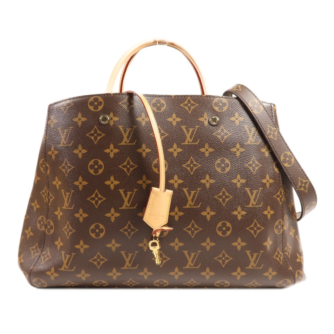 LOUIS VUITTON Montaigne GM 2 Way Shoulder Handbag M41067 Monogram Brown (1 of 13)