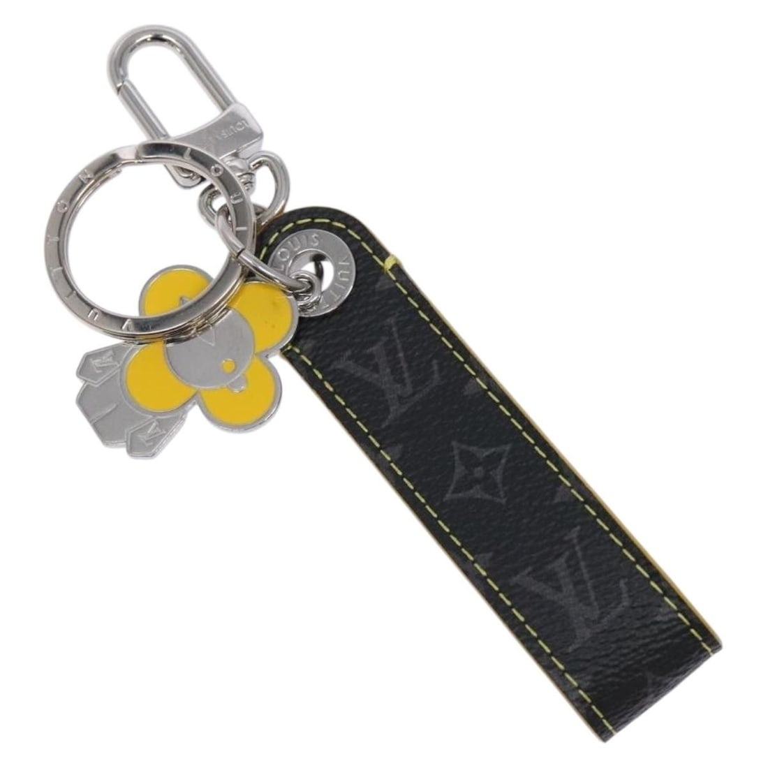 LOUIS VUITTON Monogram Eclipse Dragon Vivienne Key Holder MO1469 Auth: LOUIS VUITTON Monogram Eclipse Dragon Vivienne Key Holder MO1469 Auth This elegant Louis Vuitton Monogram Eclipse Dragon Vivienne Key Holder is crafted from high-quality Monogram Eclipse Canvas, featu