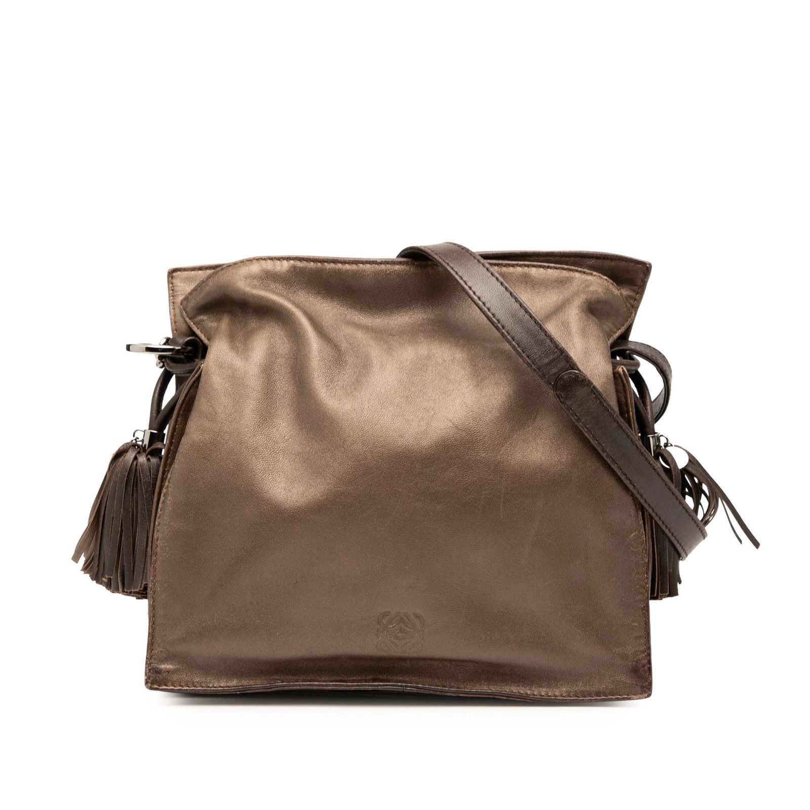 Loewe Flamenco Nappa Leather Brown Crossbody Bag with Tassel Detail (1 of 7)