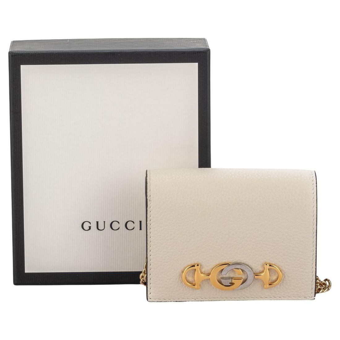 Gucci Cream Pebbled Leather Mini Bag with Detachable Chain (1 of 14)