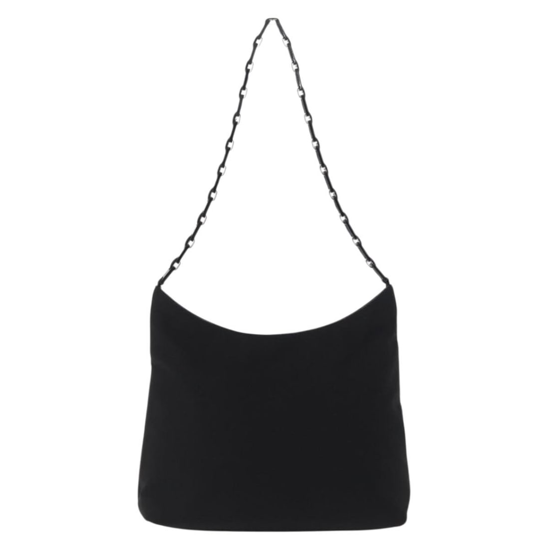 Salvatore Ferragamo Vala Black Nylon Shoulder Purse: Salvatore Ferragamo Vala Black Nylon Shoulder Purse This Salvatore Ferragamo Vala Shoulder Bag for women features a black nylon exterior with metal fittings. It shows signs of wear including surface d