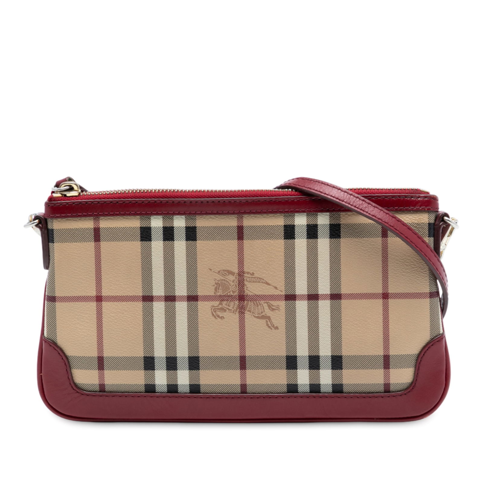 Burberry Peyton Crossbody Bag Haymarket Check Coated Canvas With Leather Trim: Burberry Peyton Crossbody Bag Haymarket Check Coated Canvas With Leather Trim This Burberry Peyton crossbody bag showcases the iconic Haymarket check coated canvas with leather trim. It features a det