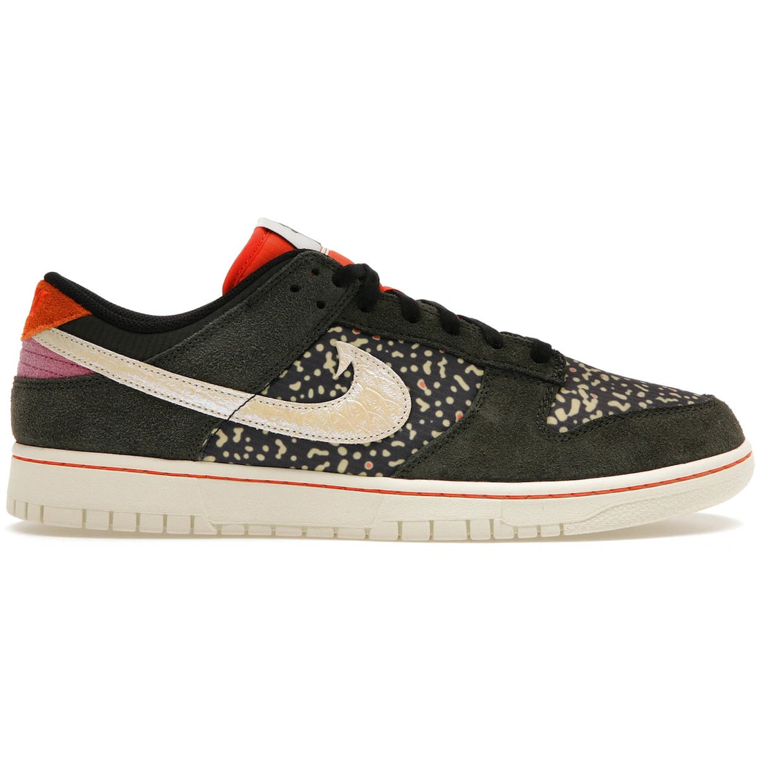 Dunk Low SE Gone Fishing Rainbow Trout Sneakers by Nike: Dunk Low SE Gone Fishing Rainbow Trout Sneakers by Nike The Nike Dunk Low SE Gone Fishing Rainbow Trout sneakers feature an authentic design inspired by the rainbow trout, offering unique detailing th