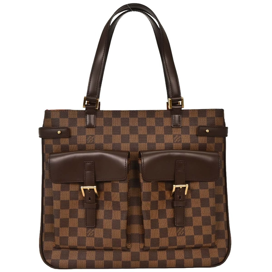 Louis Vuitton Damier Uzes Tote Bag N51128 Brown Red Canvas: Louis Vuitton Damier Uzes Tote Bag N51128 Brown Red Canvas Introducing the Louis Vuitton Damier Uzes Tote Bag, a stylish and practical accessory for any fashion-forward individual. This medium-sized t