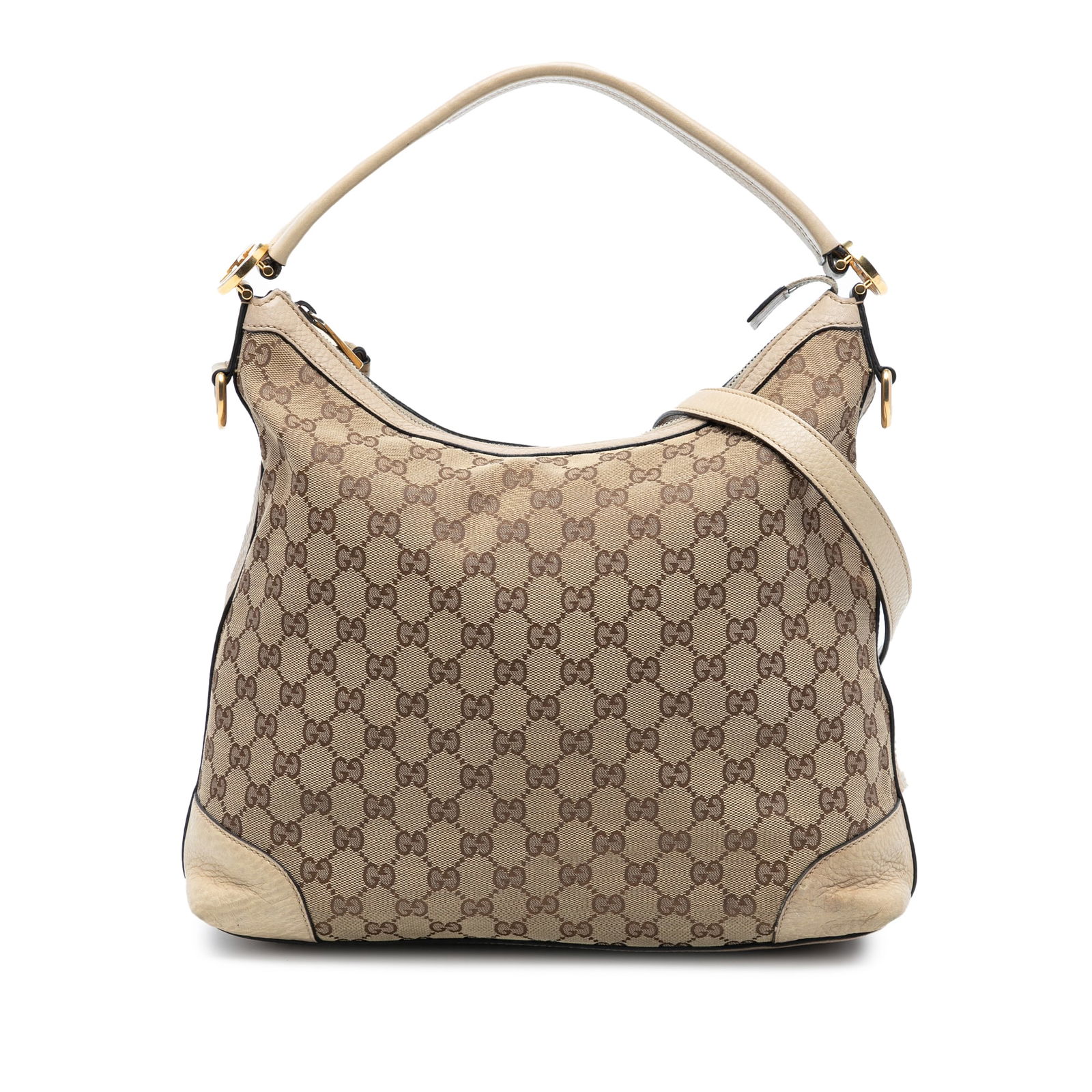 Small Miss GG Canvas Hobo Bag with Leather Trim by Gucci (1 of 7)