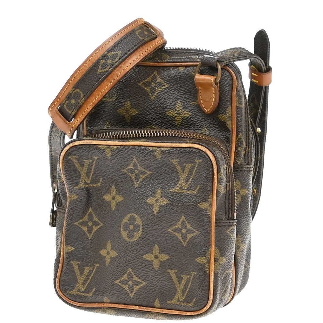 Louis Vuitton Amazone Mini Shoulder Bag Brown Canvas 12cm by 18cm by 9cm (1 of 14)