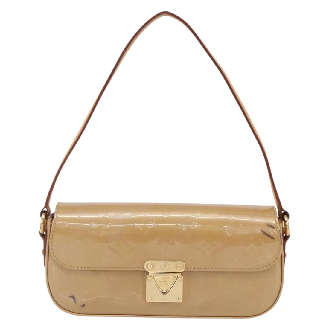 Louis Vuitton Monogram Vernis Patent Leather Malibu Street Bag: Louis Vuitton Monogram Vernis Patent Leather Malibu Street Bag This pre-owned Louis Vuitton Malibu Street Handbag in Monogram Vernis patent leather features a Noisette brown color. Designed for women,