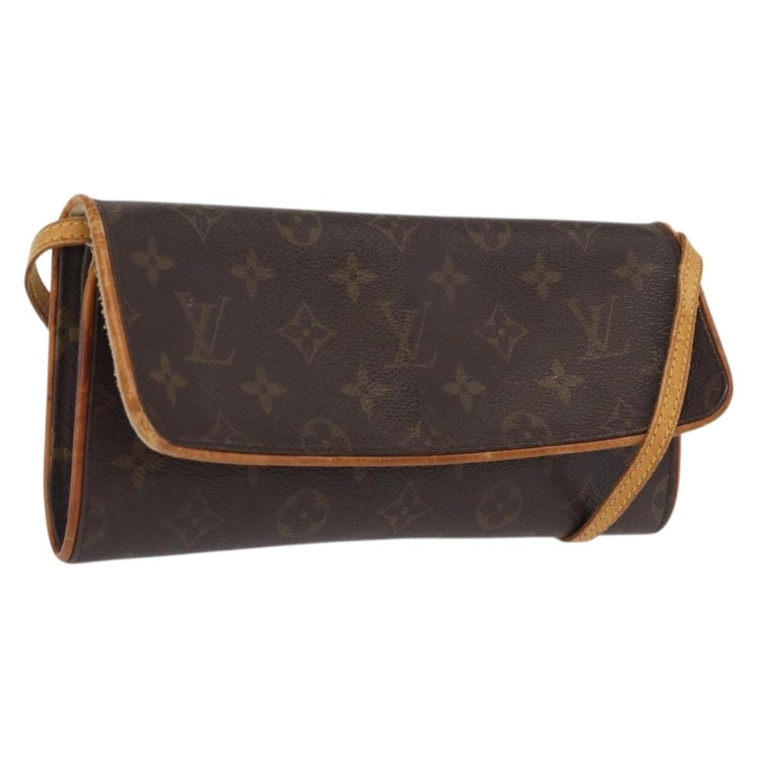 Louis Vuitton Twin Shoulder Bag Brown Monogram Canvas Purse (1 of 18)