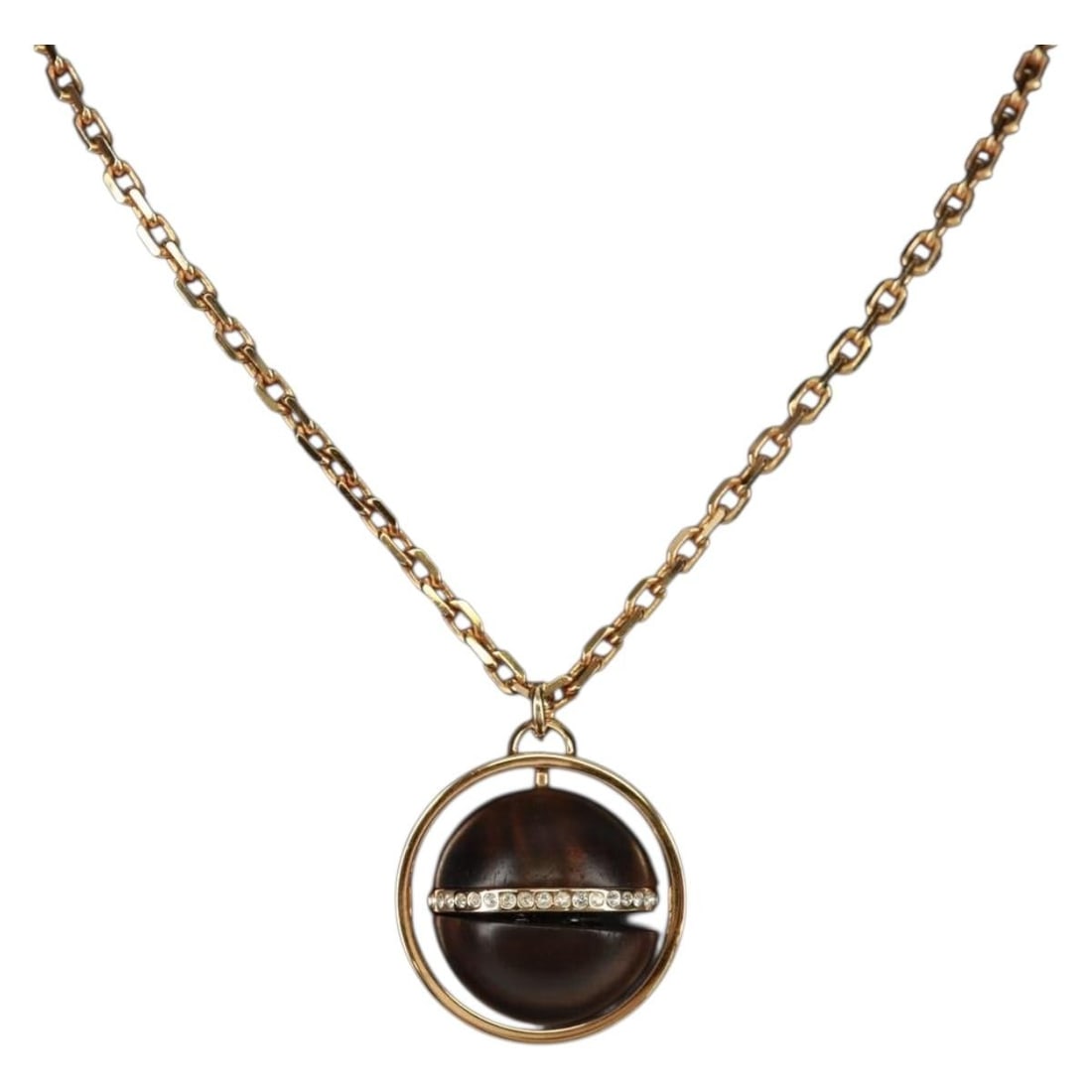 Louis Vuitton M66856 Gold Tone Magnetic Glitter Pendant Necklace with Dust Bag: Louis Vuitton M66856 Gold Tone Magnetic Glitter Pendant Necklace with Dust Bag This Louis Vuitton Magnetic Glitter Necklace features a gold tone metal design and is part of the M66856 product line. Ma