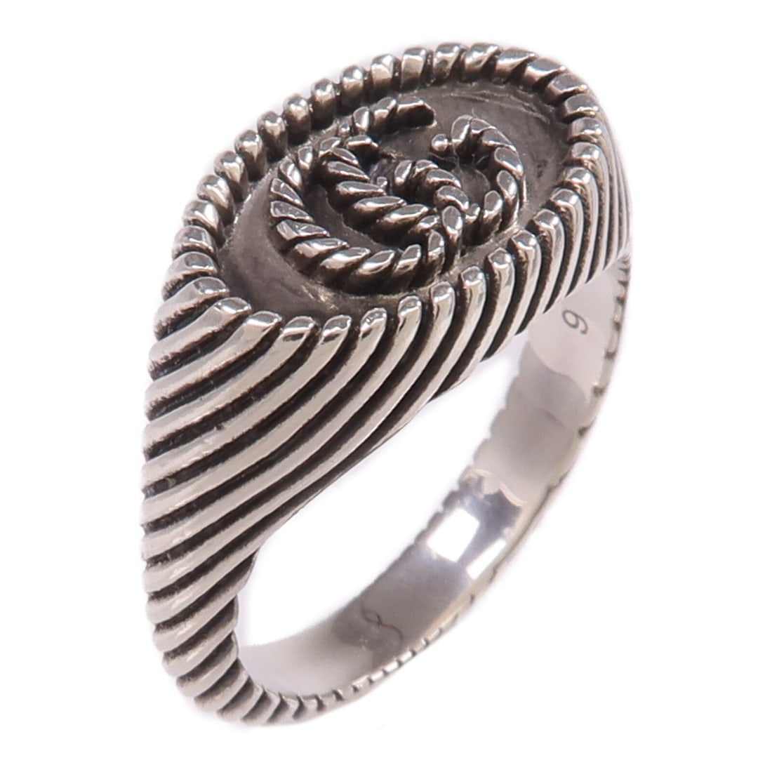 Gucci GG Silver 925 Italian Ring Size US 5 (1 of 9)