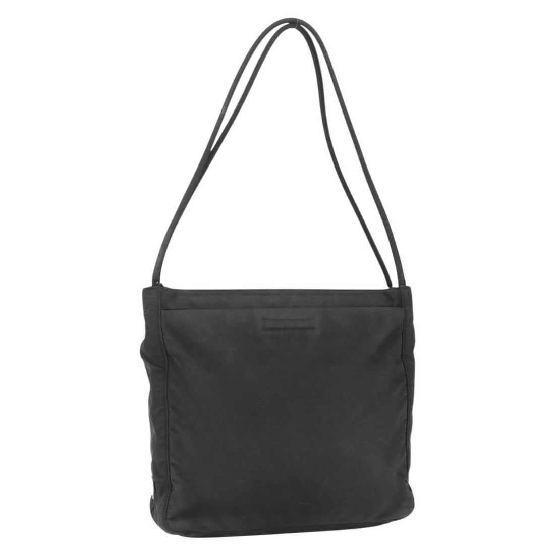 Black Nylon Prada Vintage Tote Bag 28cm by 26cm by 7cm: Black Nylon Prada Vintage Tote Bag 28cm by 26cm by 7cm This vintage Prada tote bag is crafted from black nylon and designed for women. It features a spacious interior with pockets, complemented by met