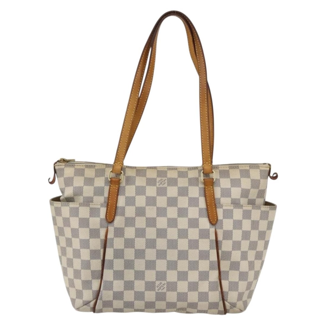 Louis Vuitton Damier Azur Canvas Tote Bag 34x24x13cm Beige: Louis Vuitton Damier Azur Canvas Tote Bag 34x24x13cm Beige Louis Vuitton Totally Handbag in Damier Azur canvas designed for women. The beige handbag features leather handles and metal fittings. The ba